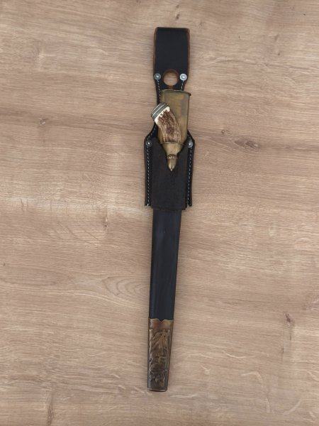Hirschfänger mit Beimesser – Bild 3