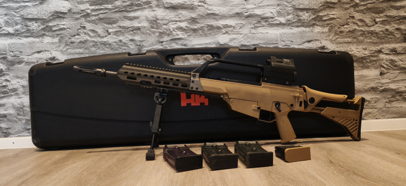 Heckler & Koch HK 243 S TAR (RAL8000) inkl. HKV, Zweibein & Zubehör – Bild 2