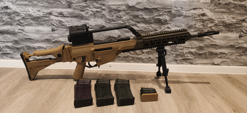 Heckler & Koch HK 243 S TAR (RAL8000) inkl. HKV, Zweibein & Zubehör – Bild 4