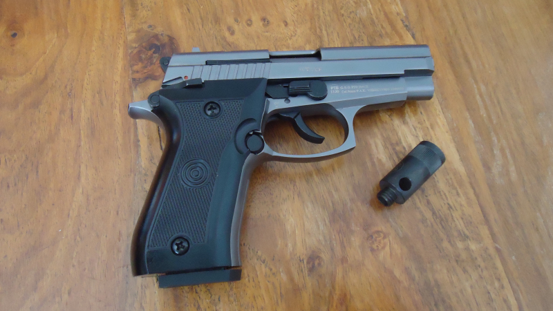 Pistole Special 99 Titan in Kaliber: 9mm P. A. Knall inkl. Zubehör – Bild 3