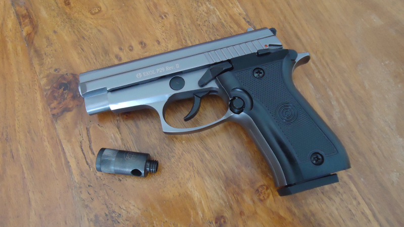 Pistole Special 99 Titan in Kaliber: 9mm P. A. Knall inkl. Zubehör – Bild 2