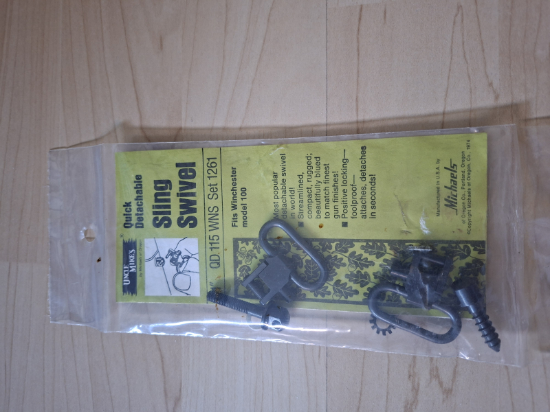 Winchester 100 Sling Swivel Set (Riemenbügel) Uncle Mikes org. 1974 – Bild 1
