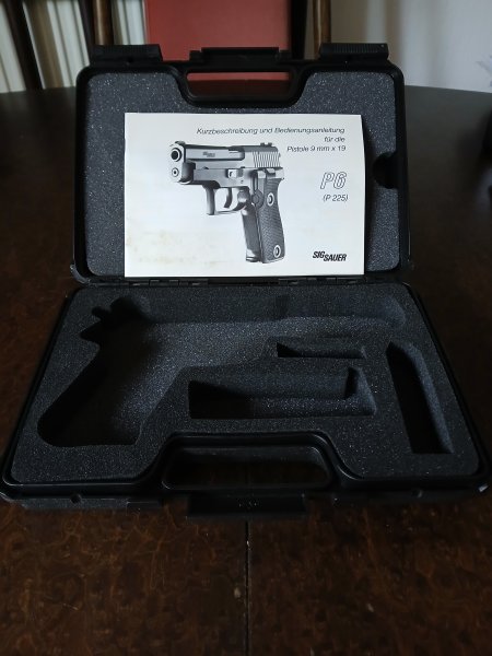 Bedienungsanleitung & Waffenkoffer für Sig Sauer P6 / P 225 – Bild 1