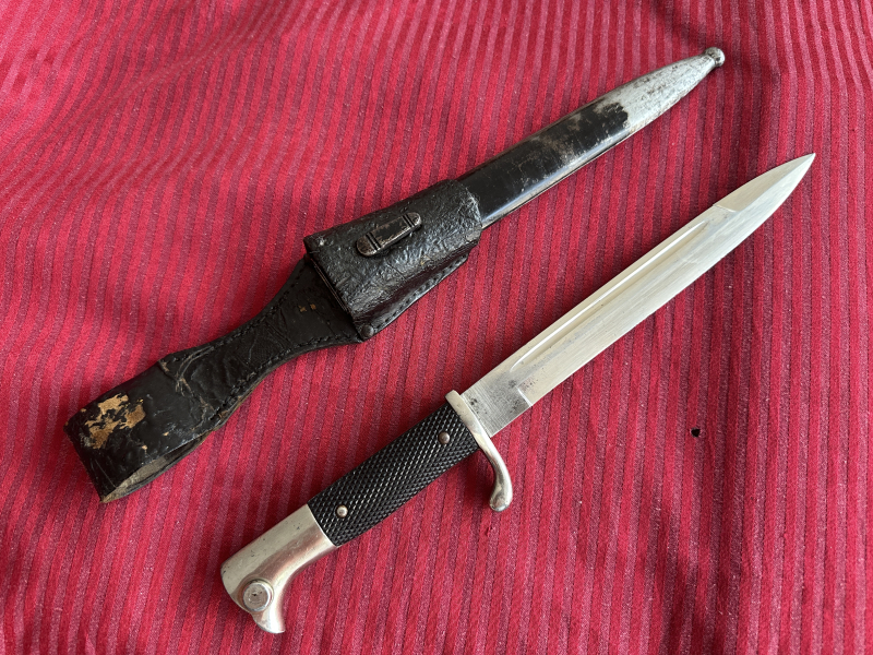 +++ Original 2.WK Wehrmacht Eickhorn Solingen Ausgehbajonett/Parade Sammlerstück Mauser K98 selten ! – Bild 1