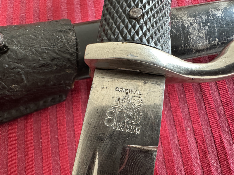 +++ Original 2.WK Wehrmacht Eickhorn Solingen Ausgehbajonett/Parade Sammlerstück Mauser K98 selten ! – Bild 3