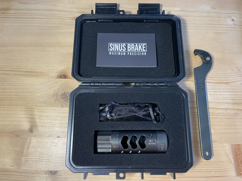 SINUS BRAKE, tuner, Bremse, bis .223 - .338, M18, Maulschlüssel, Neu, unbenutzt, Rechnung – Bild 1