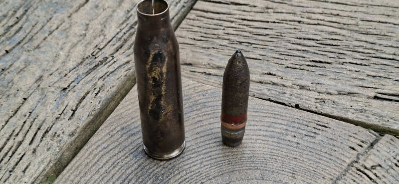 DEKO MG 151/15 Pz.Gr ,Messing Hülse - original WW 2 – Bild 3