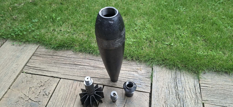 DEKO Russische 120 mm Wurfgranate - ORIGINAL WW 2 – Bild 4