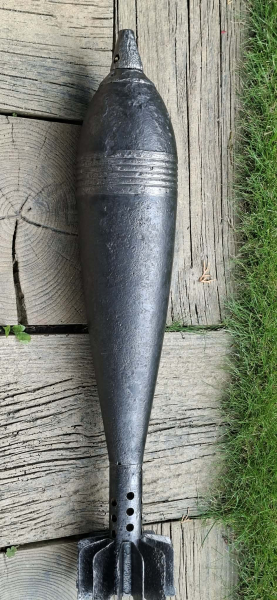 DEKO Russische 120 mm Wurfgranate - ORIGINAL WW 2 – Bild 2