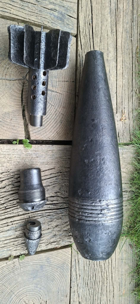 DEKO Russische 120 mm Wurfgranate - ORIGINAL WW 2 – Bild 3