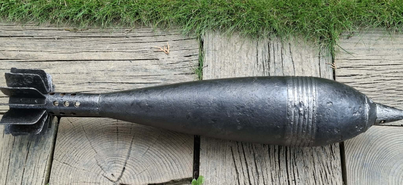 DEKO Russische 120 mm Wurfgranate - ORIGINAL WW 2 – Bild 6