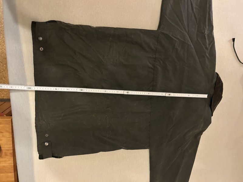 Wachsjacke Gr. S – gewachste Baumwolle – mit Kapuze – Bild 5
