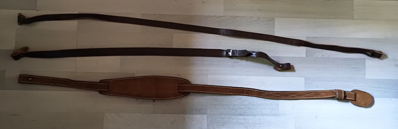 Konvolut Gewehrriemen Leder – Bild 1