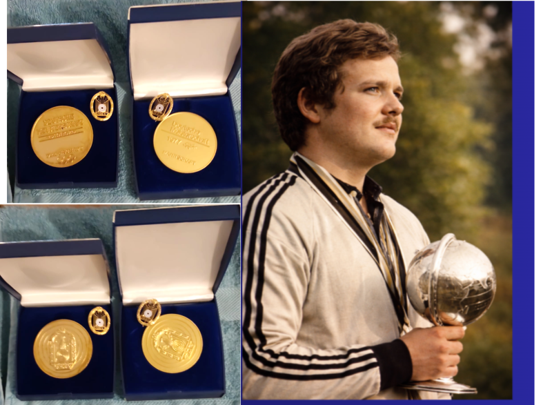 Original Deutsche Meisterschaft Goldmedaille DSB [1977 / 1984] – Mannschaft inkl. Anstecknadel & Etu – Bild 1