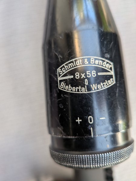 Hebsacker Doppelbockflinte mit Wechsellauf und Schmidt & Bendler 8x56 Objektiv – Bild 3