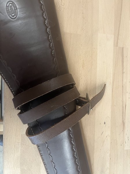 Saddle scabbard echt Leder Gewehr Tasche western – Bild 2