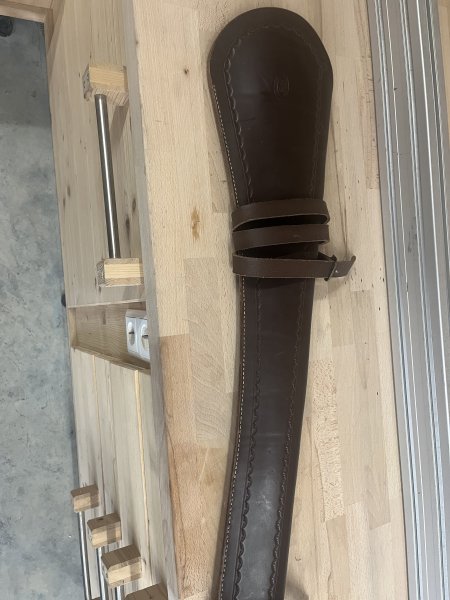 Saddle scabbard echt Leder Gewehr Tasche western – Bild 4
