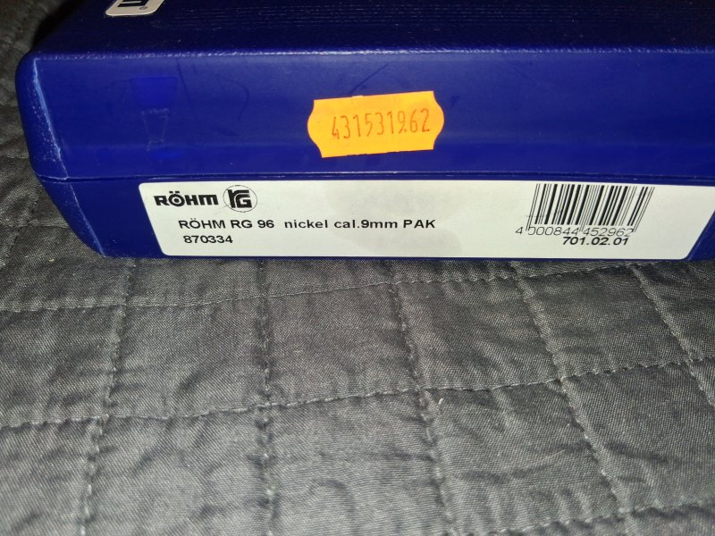 Röhm RG 96 Nickel mit Zubehör Schreckschusspistole 9 mm P.A.K. SRS RG96 vernickelt neu ungeschossen – Bild 5
