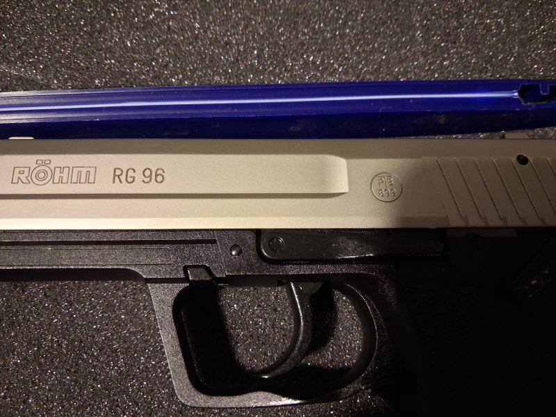 Röhm RG 96 Nickel mit Zubehör Schreckschusspistole 9 mm P.A.K. SRS RG96 vernickelt neu ungeschossen – Bild 2
