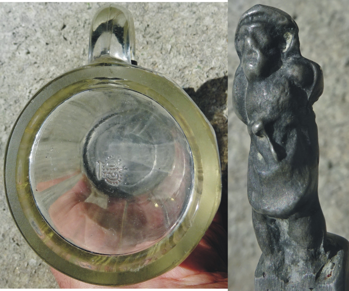 Orig. Scherzbierkrug mit Gravur von 1893 – Bild 2