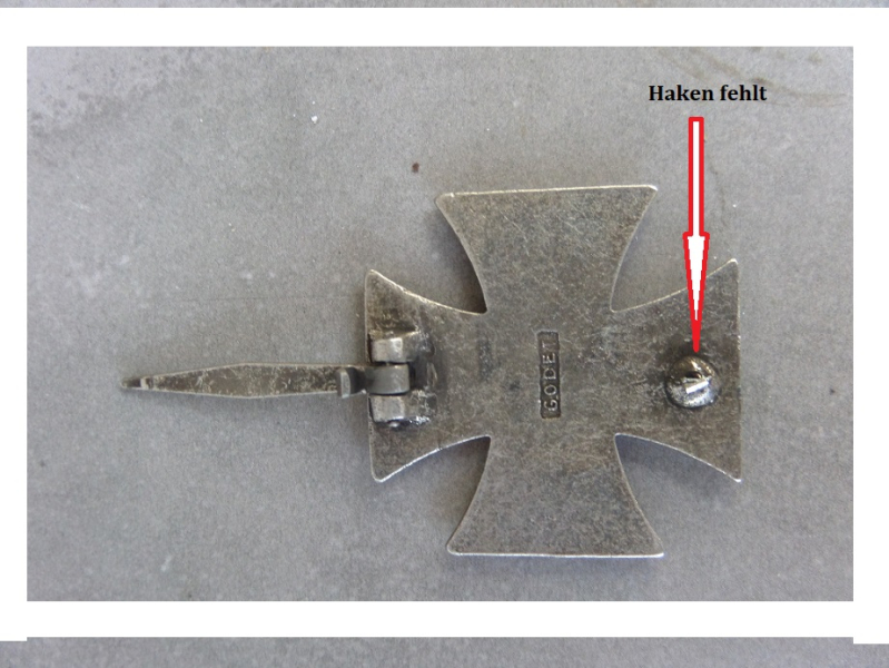 Eisernes Kreuz 1. Klasse 1870 WW1. herst. Godet – Bild 2