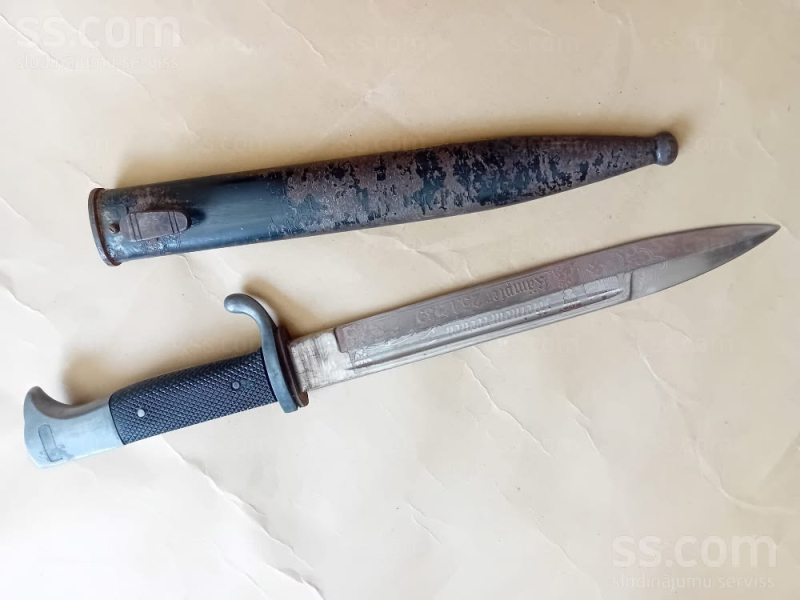 Bajonett / Ausgeh Seitengewehr für K98, WK.2,Klingenätzung – Bild 2