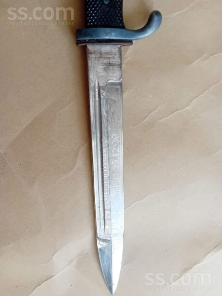 Bajonett / Ausgeh Seitengewehr für K98, WK.2,Klingenätzung – Bild 3