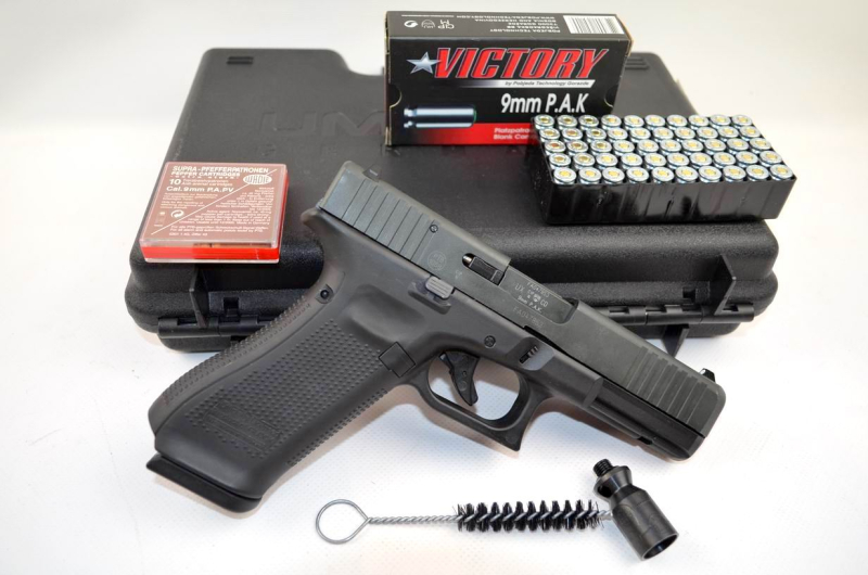 Neuwertige Glock 17 im Originalkoffer # 9 mm PAK # mit Munition – Bild 2