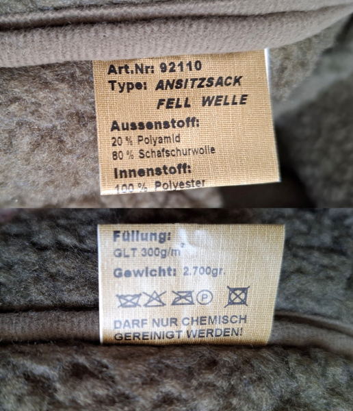 Ansitzsack Carinthia „Loden Ansitzsack Fell“ – imaginea 2