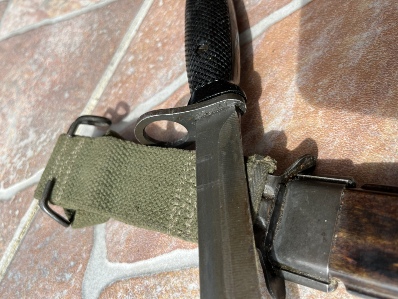 US M7 Bajonett Bayonet Colt od Solingen mit Scheide M8A1 Holz Stanag Nato M16A1 M4A1 AR15 Eickhorn – Bild 3