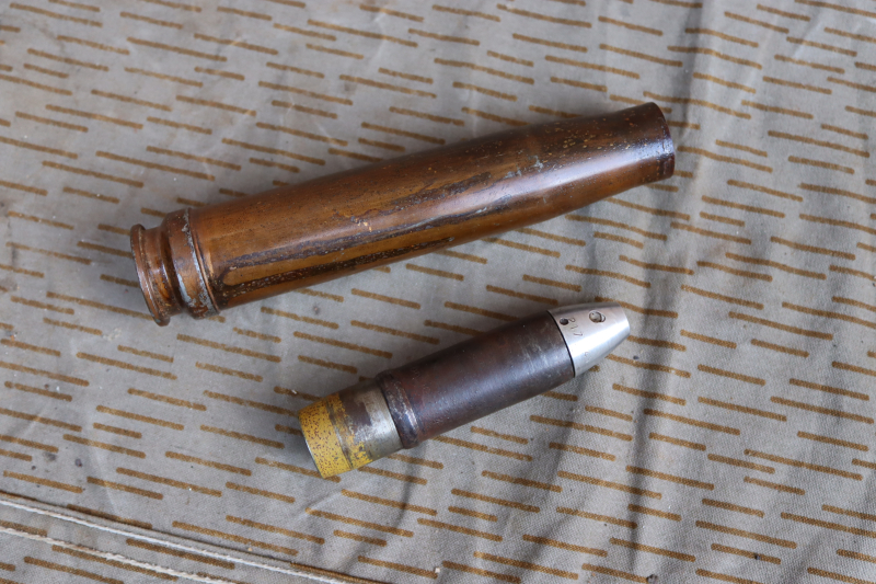 2cm Flak 38 Patrone eeo 1943 glatter Boden ohne L´Spur 2.Weltkrieg Deko Munition – Bild 2