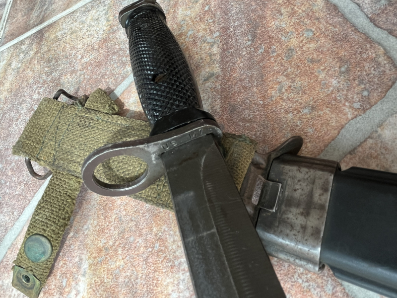US M7 Bajonett Bayonet Colt od Solingen mit Scheide M8A1 FN Stanag Nato M16A1 M4A1 AR15 Eickhorn – Bild 3