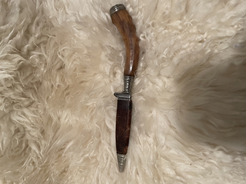 Jagdmesser mit Horngriff aus Solingen – Bild 3