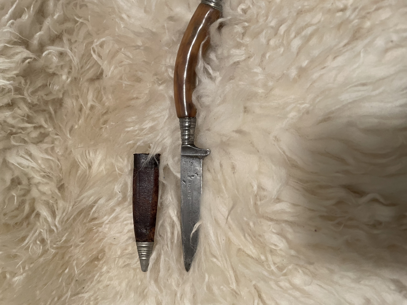 Jagdmesser mit Horngriff aus Solingen – Bild 4