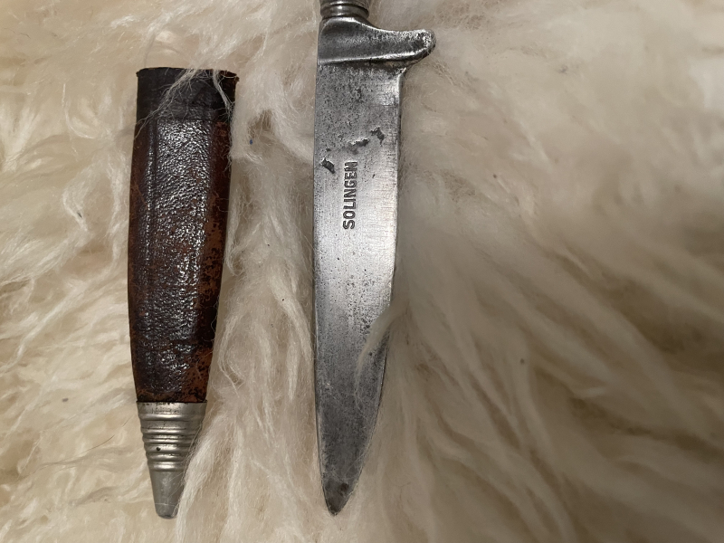 Jagdmesser mit Horngriff aus Solingen – Bild 1