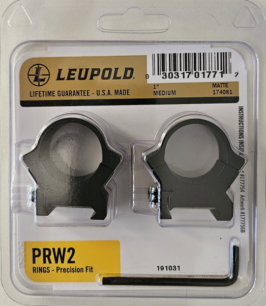 Neuware vom Fachhandel - Picatinny Montageringe Leupold PRW2 25,4mm / 1" Medium 174081 – Bild 1