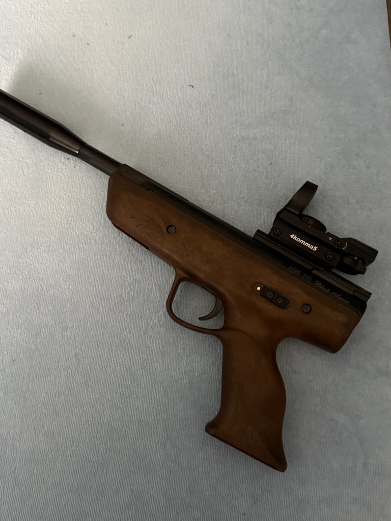 Luftpistole Weihrauch Black Arrow HW 70 mit Rotpunkt – Bild 1