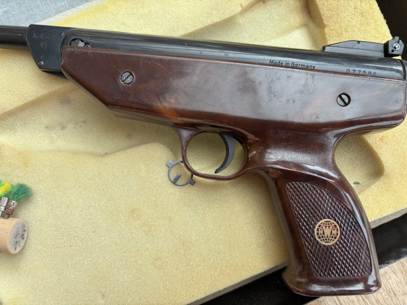 Weihrauch HW 70 Luftpistole 4,5 mm - ältere Ausführung-OVP-F-Zeichen – Bild 5