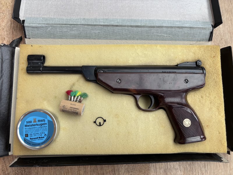 Weihrauch HW 70 Luftpistole 4,5 mm - ältere Ausführung-OVP-F-Zeichen – Bild 2