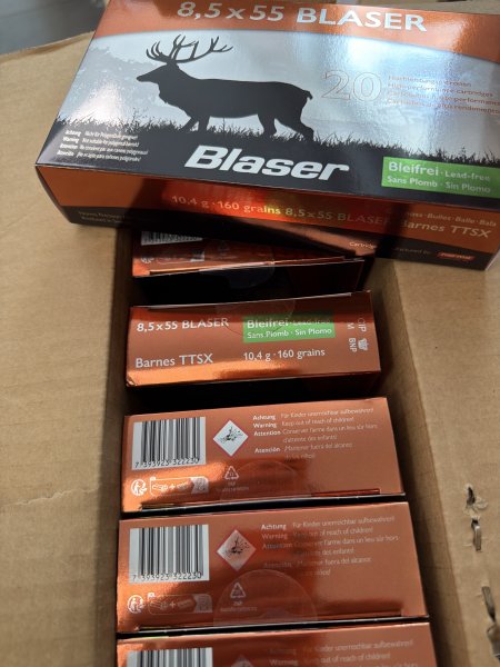 Hammerpreis 200 Schuss Barnes TTSX 8,5x55 Blaser … Waffen Flühr Ansbach – Bild 1