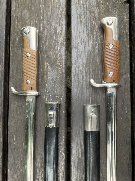 Seitengewehr 98 lang BESTZUSTAND mit makelloser Lederscheide – Bild 3