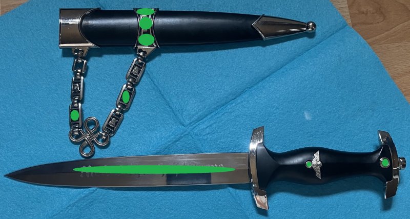 SS - Dolch, Dienstdolch, Kettendolch Modell 1936 – slika 1