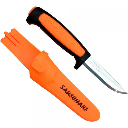 KOSTENLOSER VERSAND: MORA MESSER "SAUSCHARF" MORAKNIV BASIC 546 ORANGE JAGDMESSER GÜRTELMESSER – Bild 1