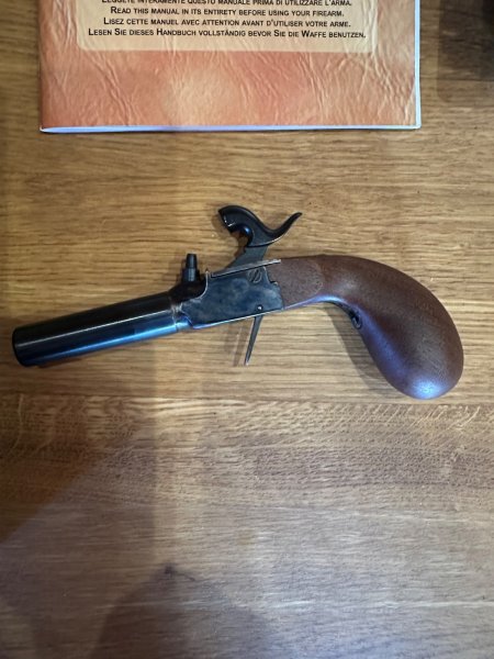 Davide Pedersoli Vorderlader Pistole Liegi Derringer – Bild 2