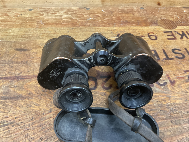 Dienstglas Wehrmacht WK2 Carl Zeiss Jena 6x30, mit WaA Abnahmezeichen! Bakelit Okularschutz! – Bild 1