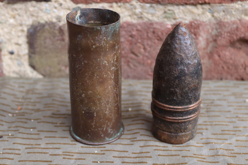 Französiche 37mm Pom Pom Patrone mit Panzergranate 1.wk – Bild 3