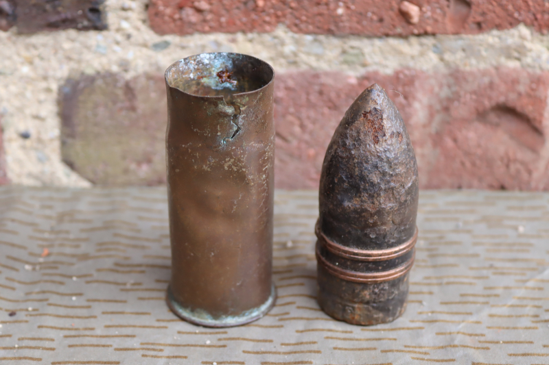 Französiche 37mm Pom Pom Patrone mit Panzergranate 1.wk – Bild 2