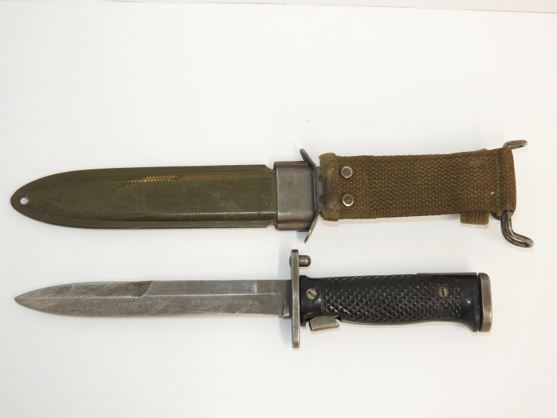 Original US BAJONETT M5 mit Scheide M8 ab 1944 für M1 Garand-Gewehr – Bild 2