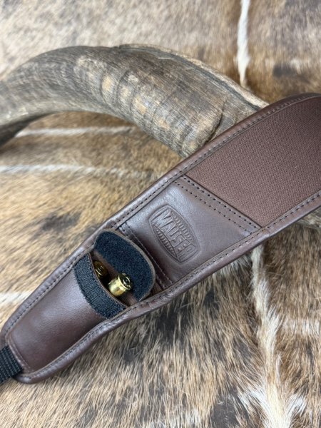 Gewehrriemen Mauser Deluxe Leder/Neopren braun NEU von WAFFEN FLÜHR ANSBACH – Bild 2