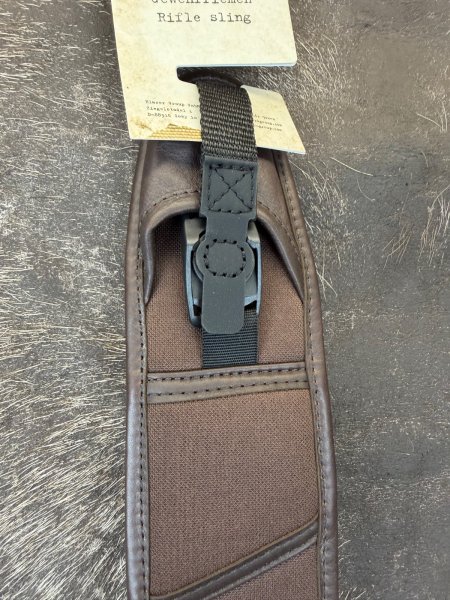 Gewehrriemen Mauser Deluxe Leder/Neopren braun NEU von WAFFEN FLÜHR ANSBACH – Bild 4
